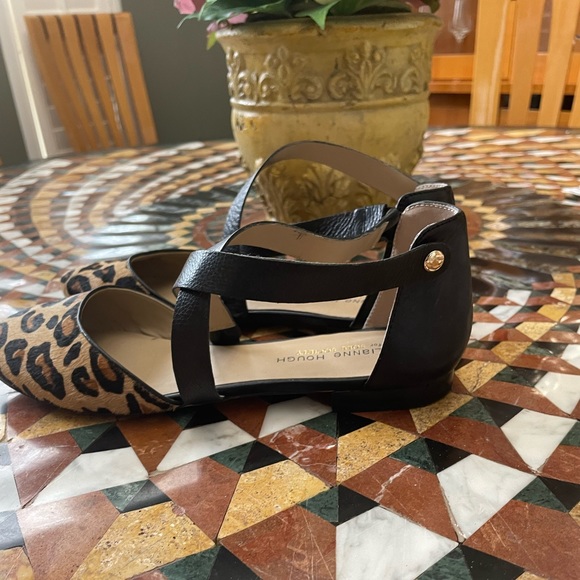 Cute shoes styled like dancing shoes by Julianne Hougey leopard & leather - Picture 2 of 6